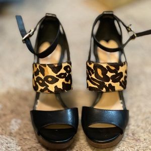 Gianni Bini Leopard Wedges